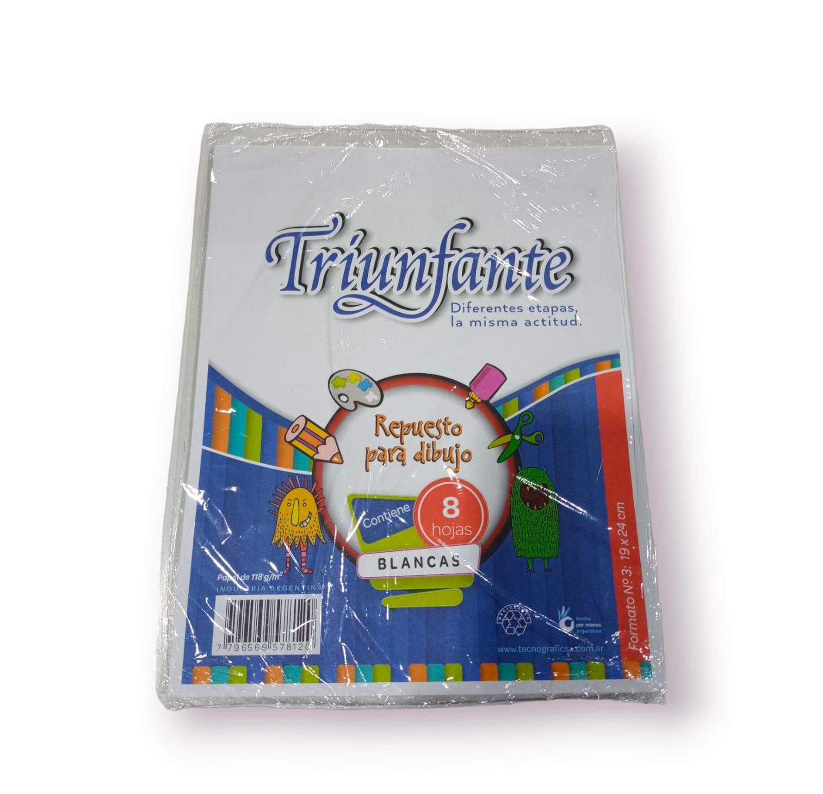 REPUESTO DE HOJAS CANSON N*3 BLANCO TRIUNFANTE