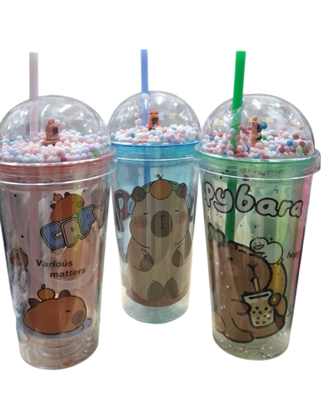  VASO ACRILICO CON LUZ MOTIVO CAPIBARA