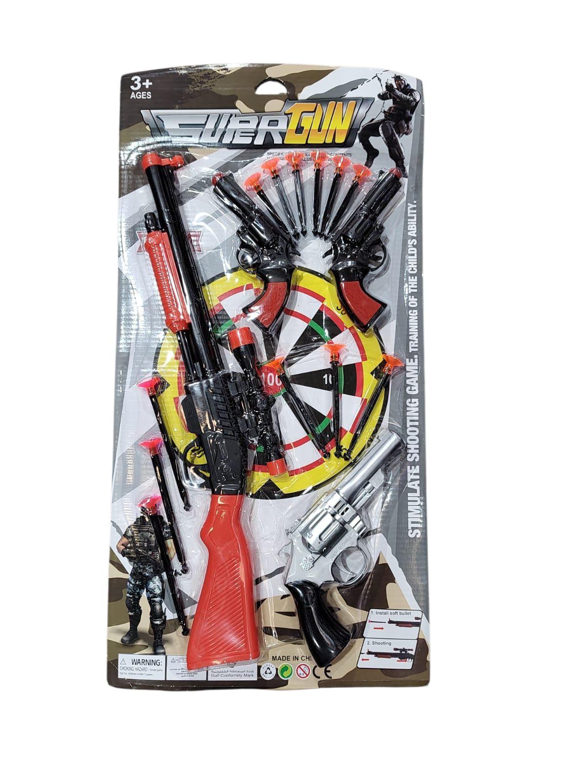 RIFLE LANZA DARDOS EN BLISTER CON ACCESORIOS