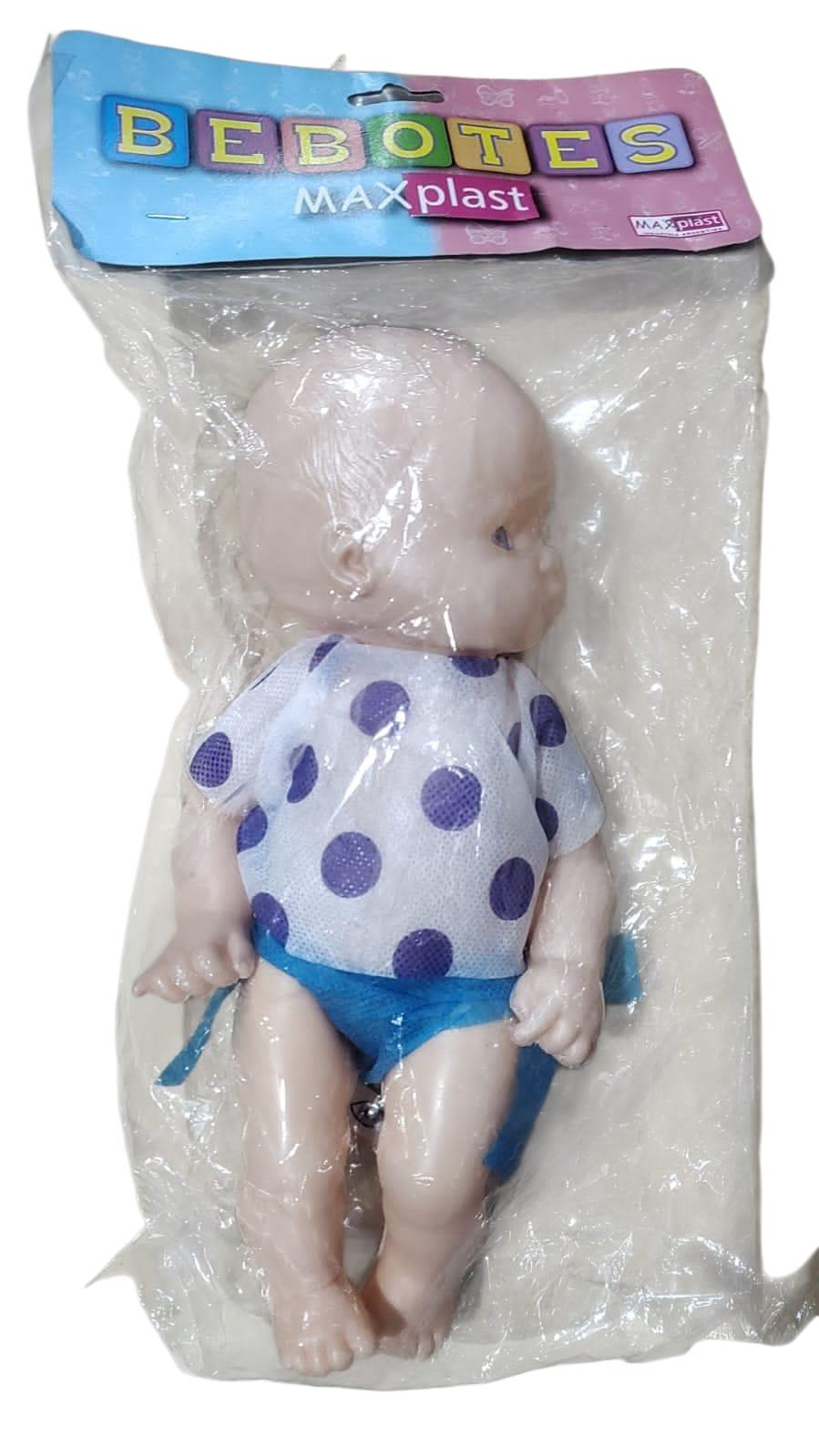 BEBE PLASTICO CON ROPITA EN BOLSA