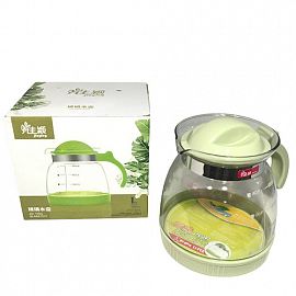 CAFETERA VIDRIO CON TAPA Y MANIJA PLASTICAEN CAJA 1800ML