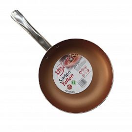 SARTEN TEFLON ANTIADHERENTE COLOR COBRE N*24