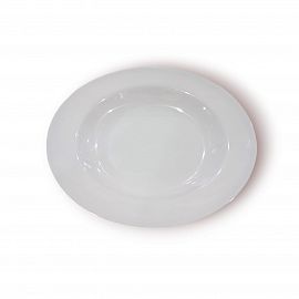 PLATO HONDO MELAMINA COLOR BLANCO 22CM