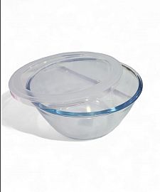ENSALADA/BOWL VIDRIO CHICO CON TAPA CHICO 13CM