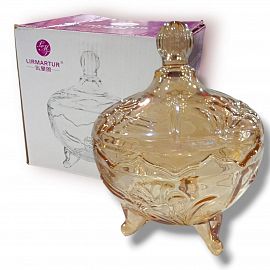 CARAMELERA VIDRIO LABRADA 480ML EN CAJA 18CM