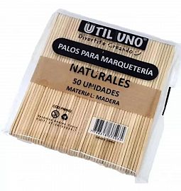 PALITOS PARA   HELADO COLOR NATURAL X 50 UNIDADES