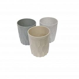 VASO PLASTICO LABRADO PANAL TRAGO CORTO