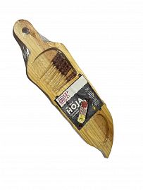 COPETINERA MADERA CON 3 CAVIDADES Y PINCHES
