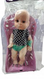 BEBE PLASTICO CON SILLITA MOISES