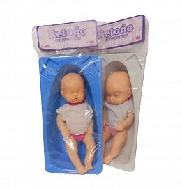 BEBE PLASTICO CON BAÑERA