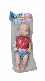 BEBE PLASTICO CON ROPITA EN BOLSA