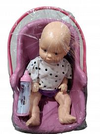 BEBE PLASTICO CON MOISES EN BOLSA