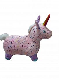  SALTARIN GOMA C/PELUCHE UNICORNIO