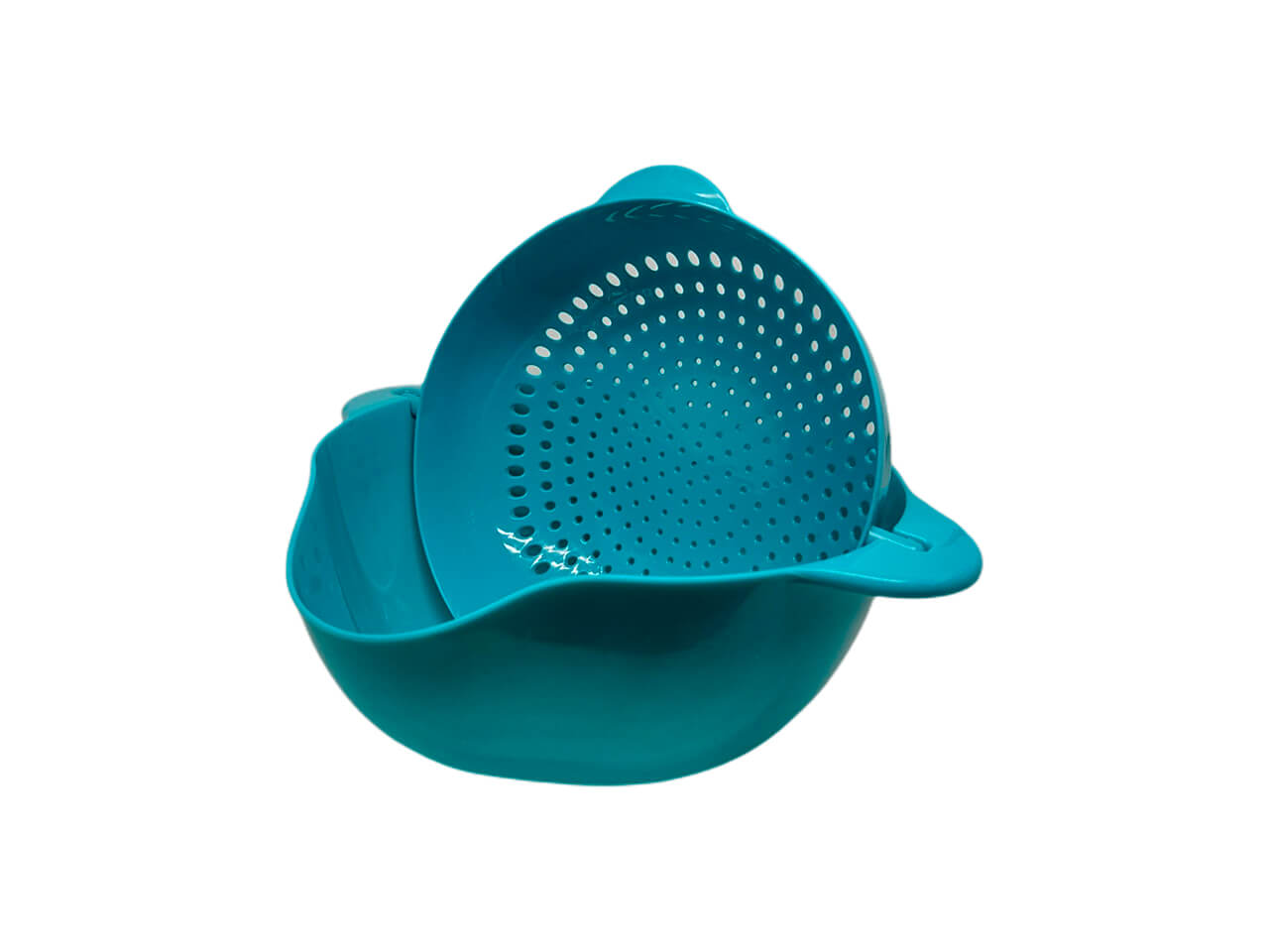 COLADOR PLATICO CON BASE GIRATORIO 23CM