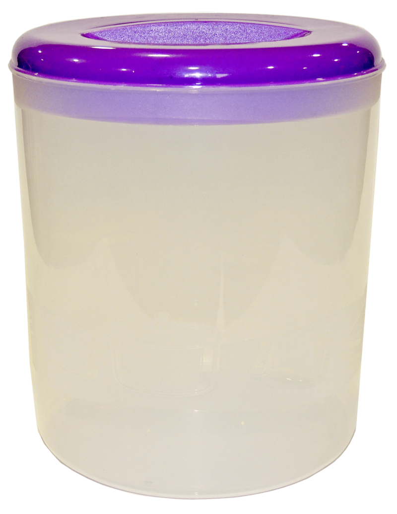 FRASCO HERMETICO PLASTICO CON TAPA 1.5LTS