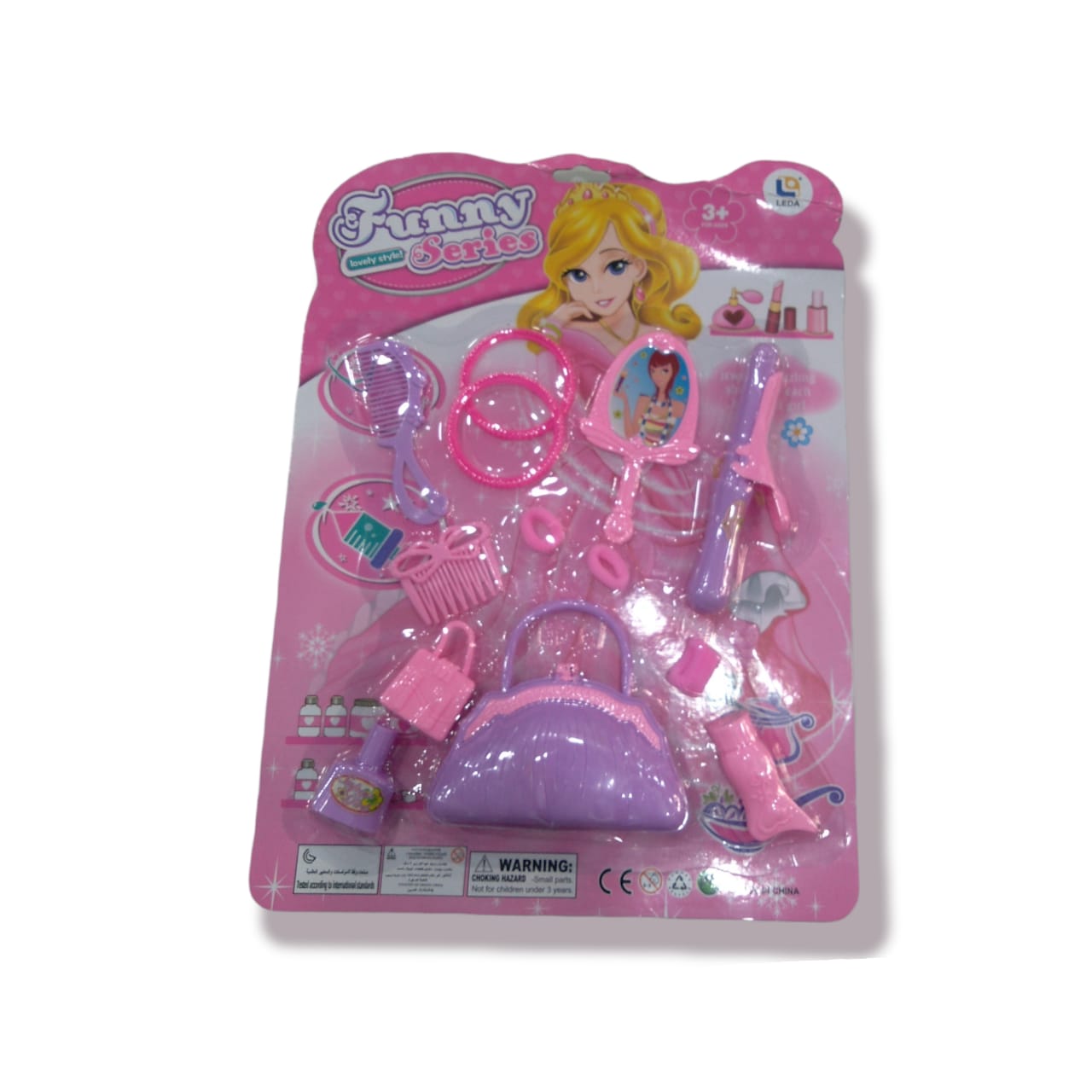 Belleza set infantil x12  plástico  38×28.5cm (blister)