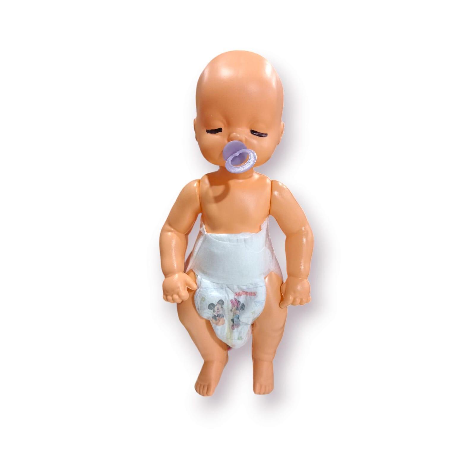 BEBE CON PAÑAL 40CM - PLASTICO