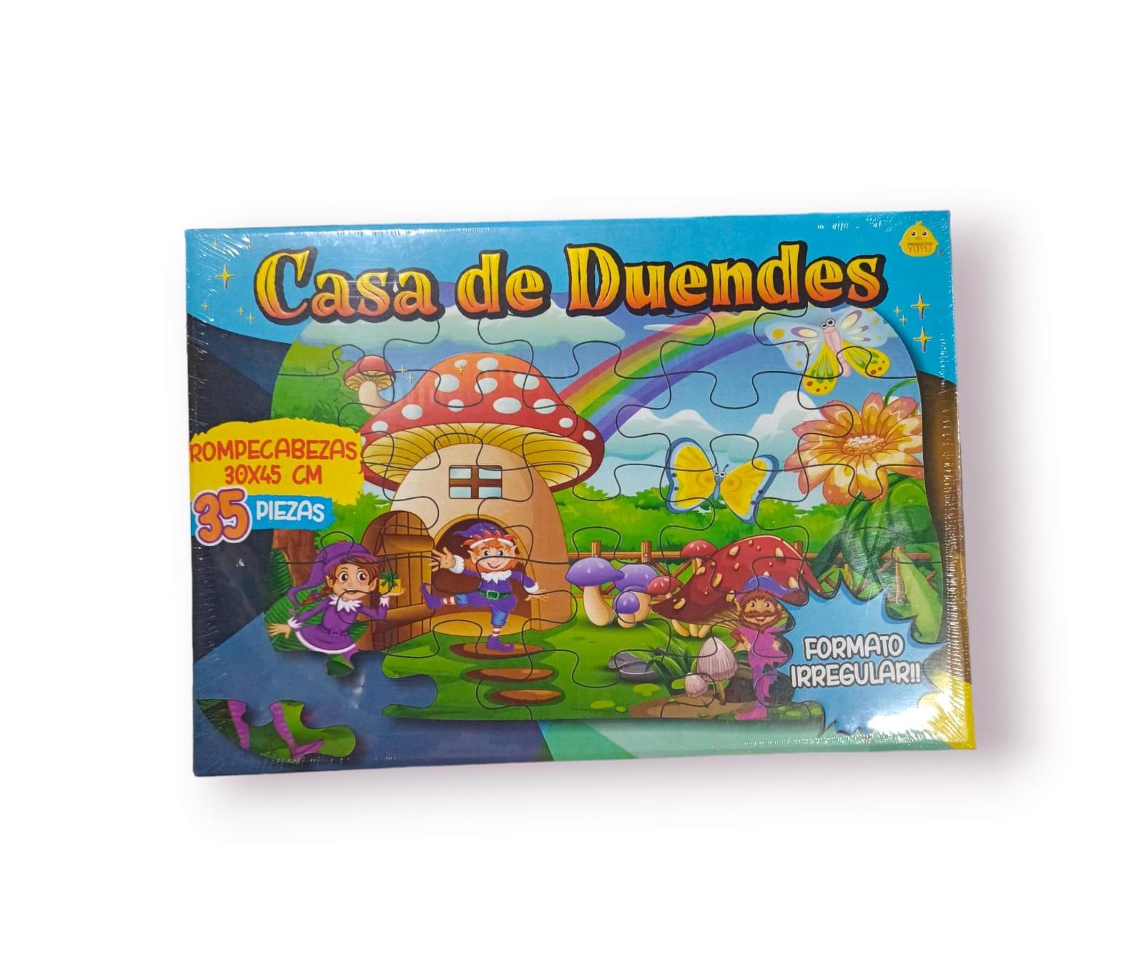 ROMPECABEZAS CASA DE DUENDES- 35 PIEZAS-30X45CM- EN CAJA