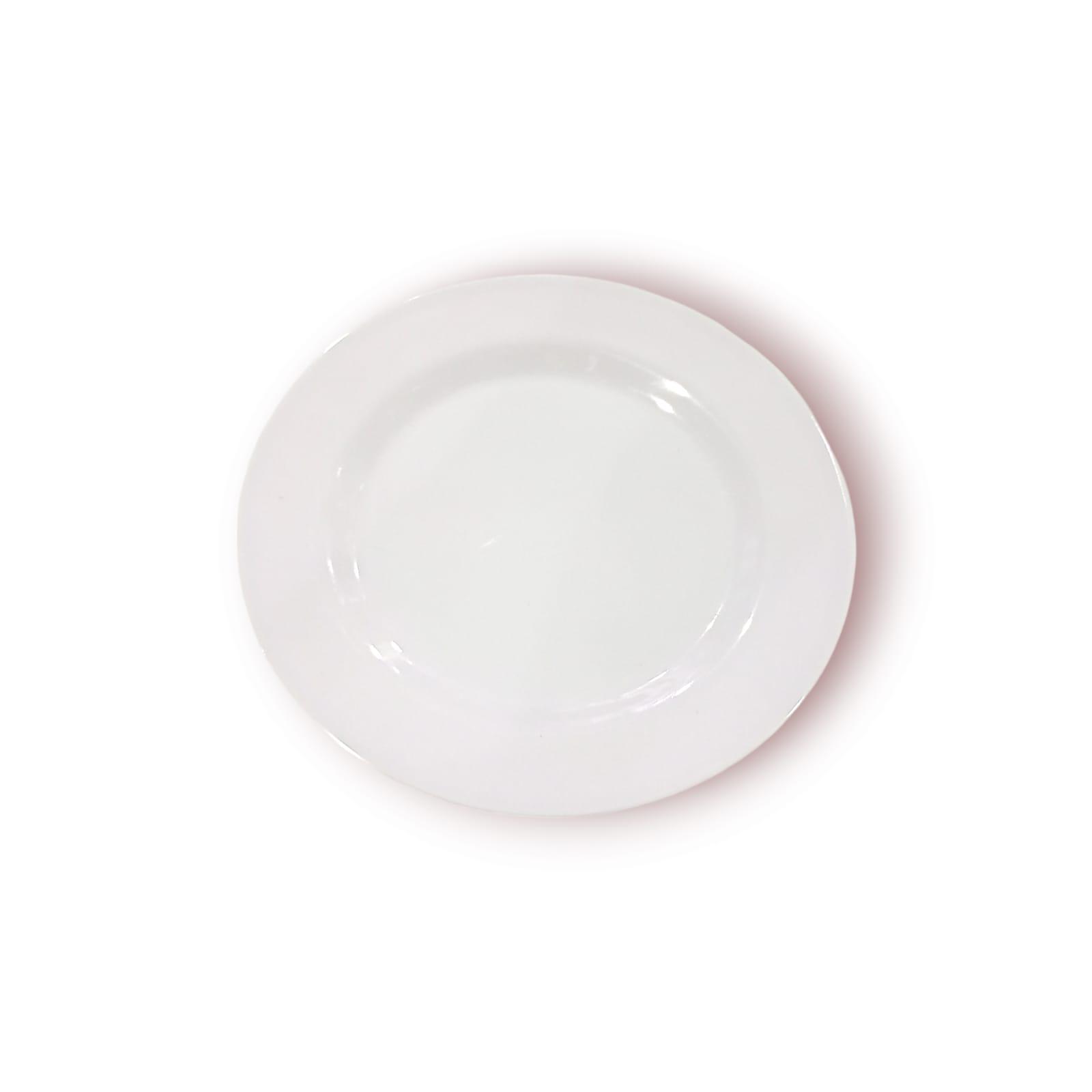 PLATO POSTRE DE MELAMINA BLANCO 20CM