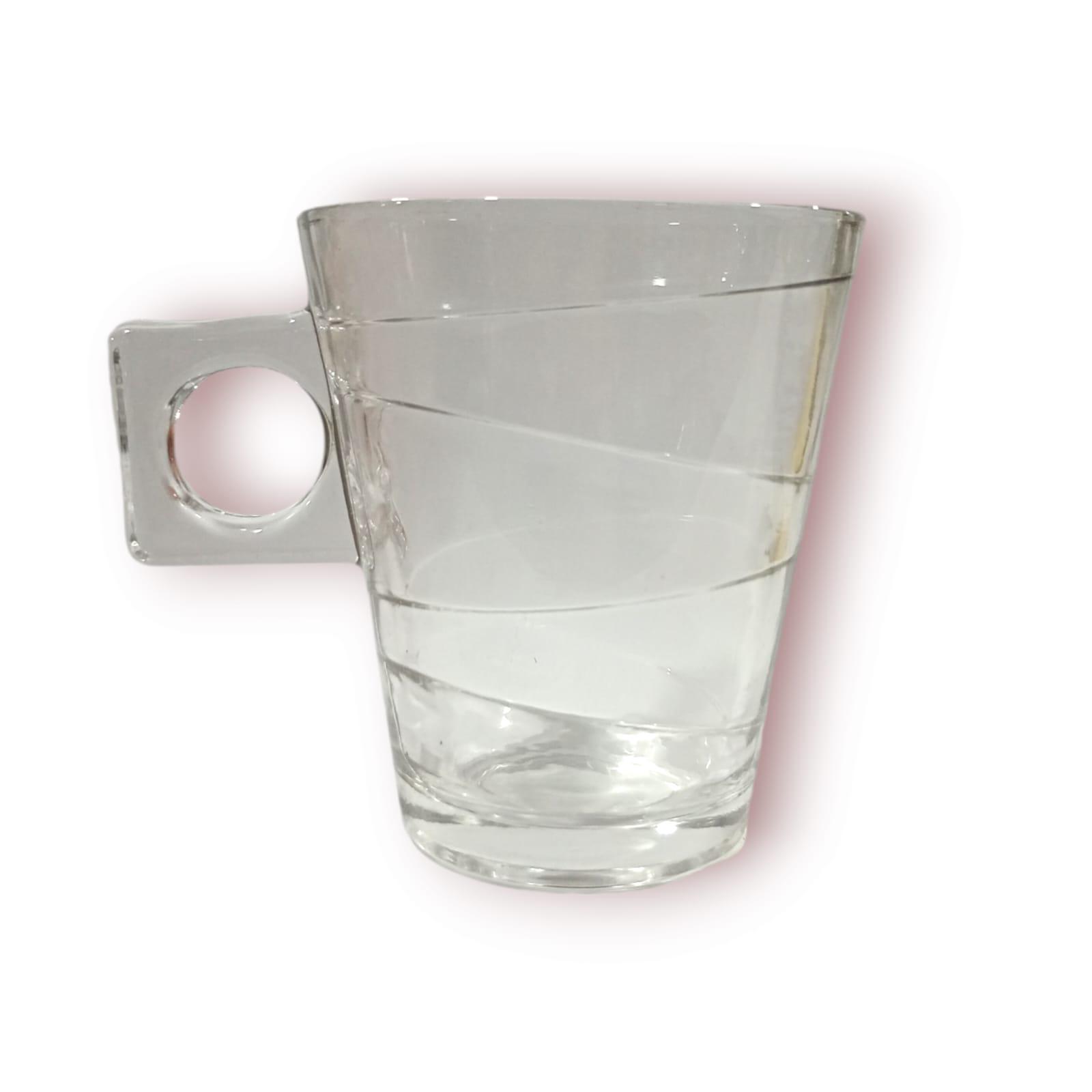 TAZA DE VIDRIO LABRADA CHICA