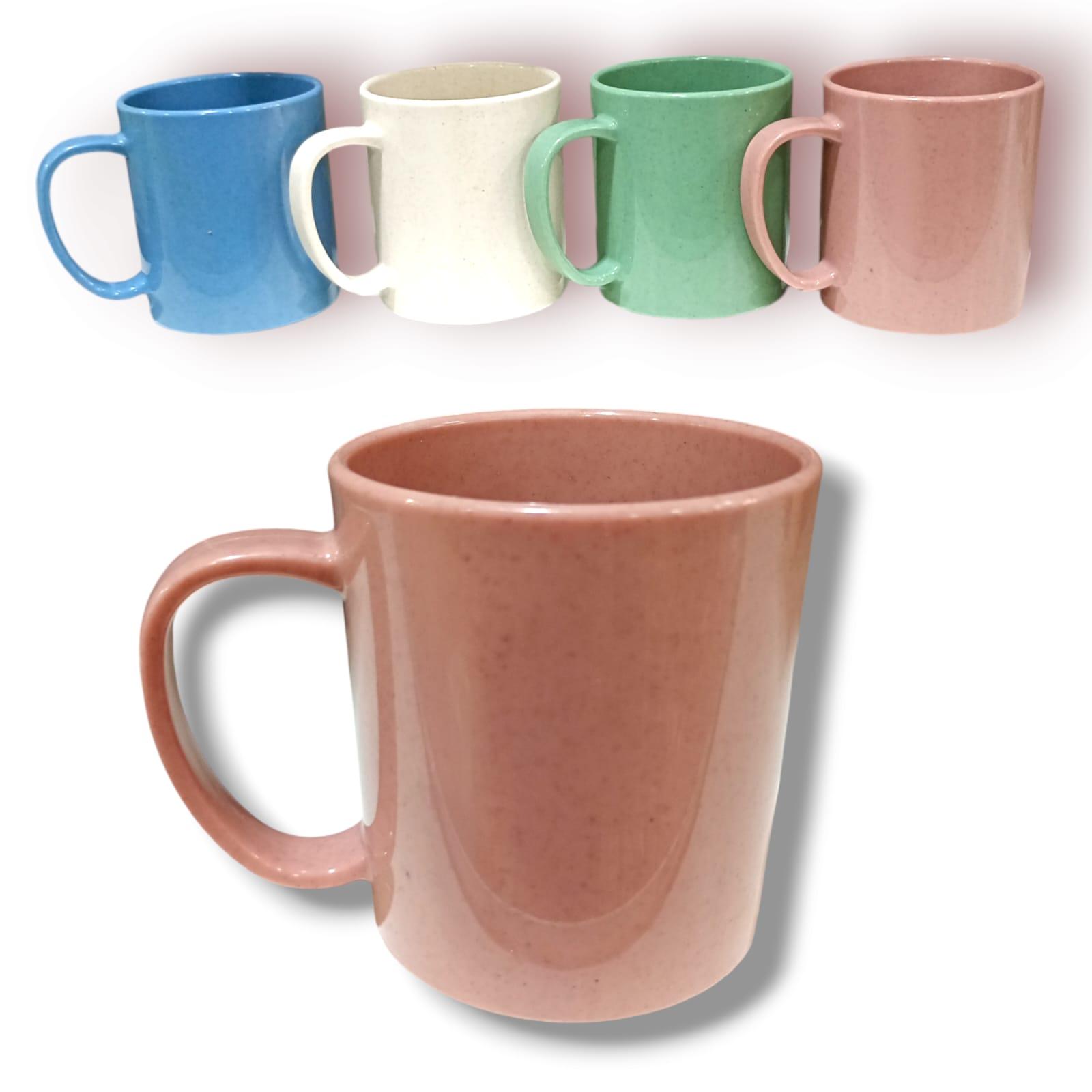 TAZA PLASTICA COLORES PASTEL 380CC
