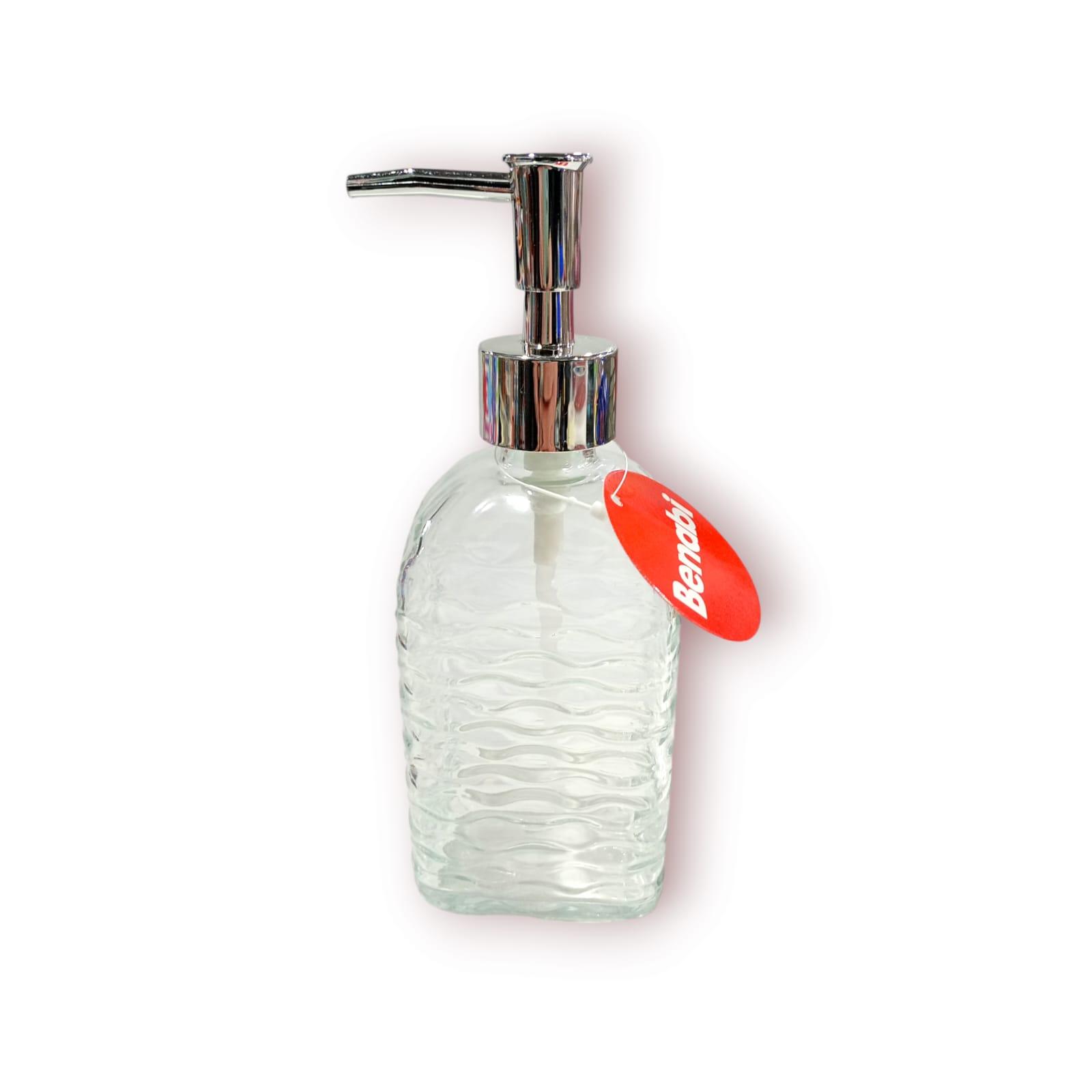 DISPENSER VIDRIO PARA JABON LIQUIDO 330ML 