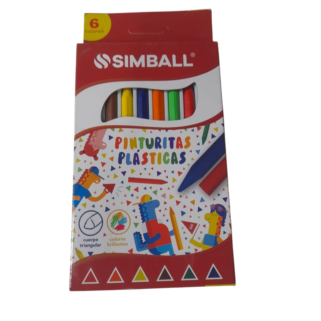 CRAYONES X 6 UNIDADES EN CAJA SIMBALL