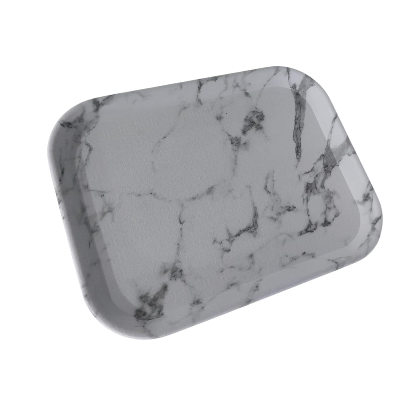 BANDEJA RECTANGULAR PLASTICA MARMOLADA