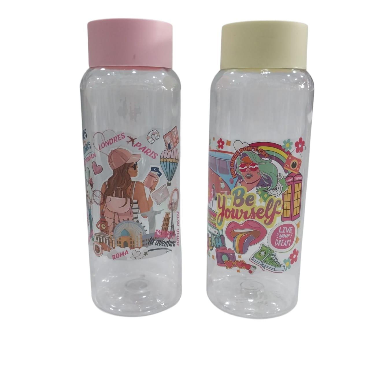 BOTELLA PLASTICA ESTAMPADA 750CC