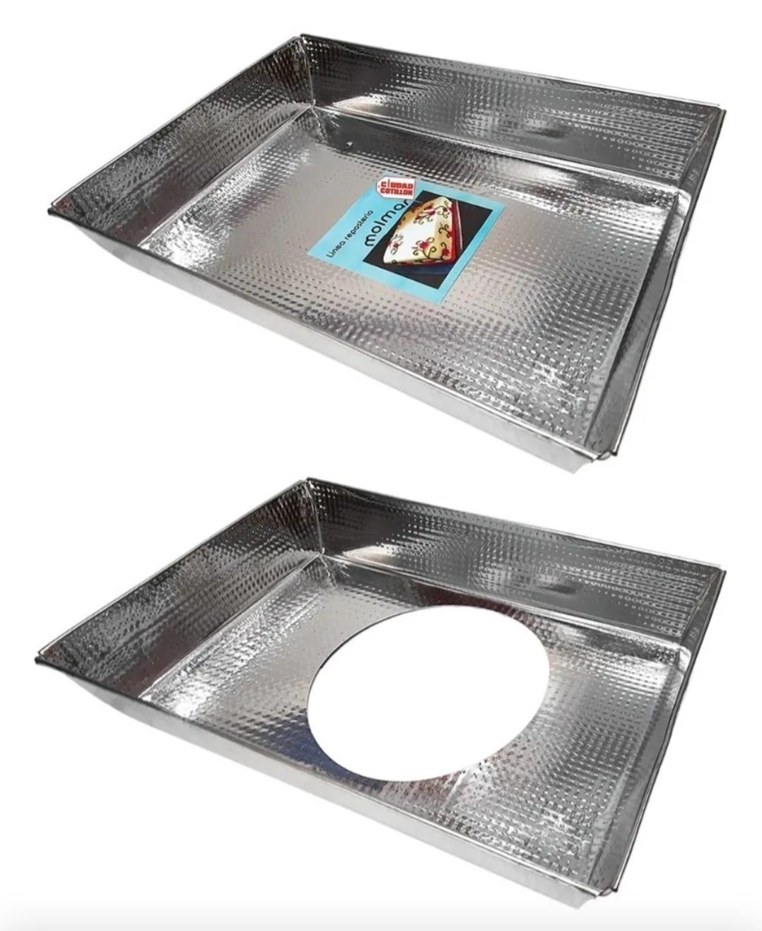 MOLDE PARA REPOSTERIA RECTANGULAR DESMONTABLE N*34 ALUMINIO