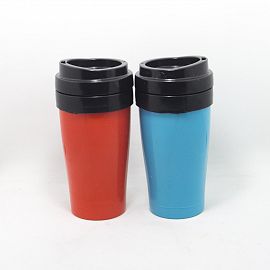 VASO TERMICO CON TAPA COLORES 350ML