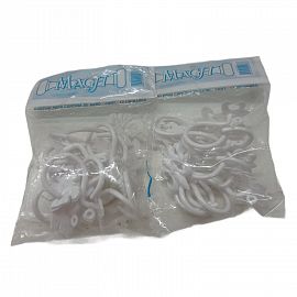 Ganchos Plasticos Para Cortina De Baño x 12 Unidades magh