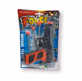 PISTOLA DE POLICIA LANZADORA EN BLISTER
