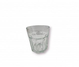 VASO FACETADO CORTO - DURAX - 350CC- 9X10CM