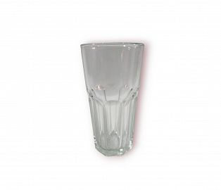 VASO FACETADO TRAGO LARGO - DURAX -330CC - 8X14CM