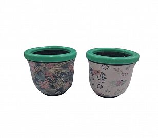 MATE VIDRIO FORRADO CON VIROLA PLASTICO